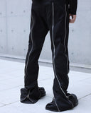 ZIPPER DETAIL FLARE PANTS