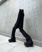 ZIPPER PARACHUTE FLARE PANTS