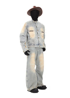 XCULTURE CURVED DENIM JACKET
