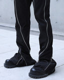 ZIPPER DETAIL FLARE PANTS