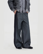 WOOL DECON STRUCTED PANTS