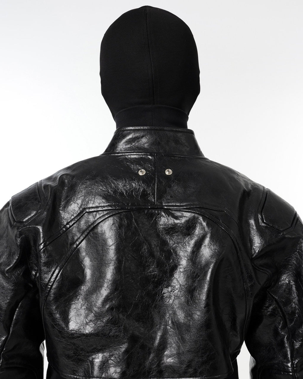DARK HIPHOP STAND COLLAR PU JACKET