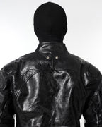 DARK HIPHOP STAND COLLAR PU JACKET