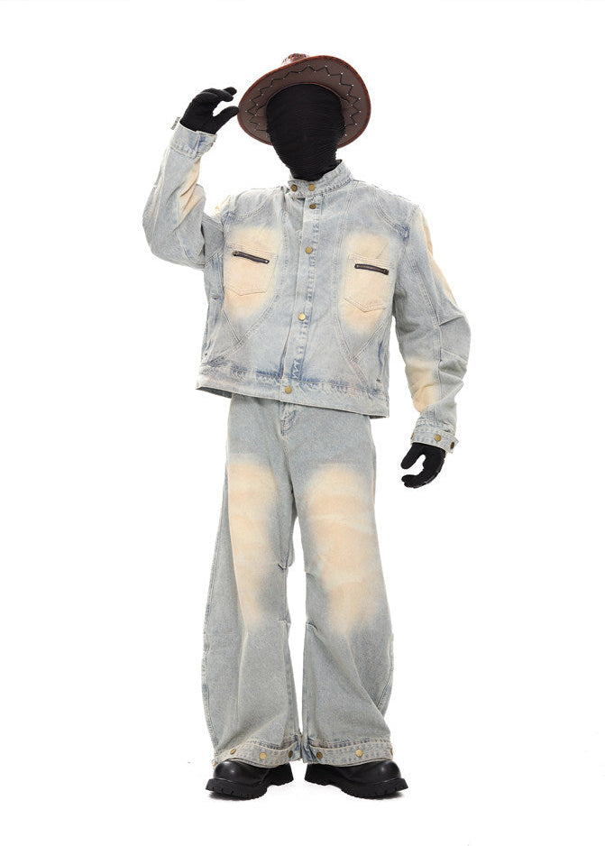 XCULTURE CURVED DENIM JACKET