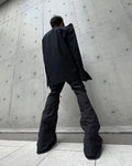 ZIPPER PARACHUTE FLARE PANTS