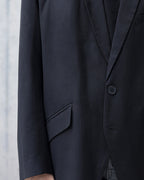 NICHE PADDED SHOULDER ZIP BLAZER