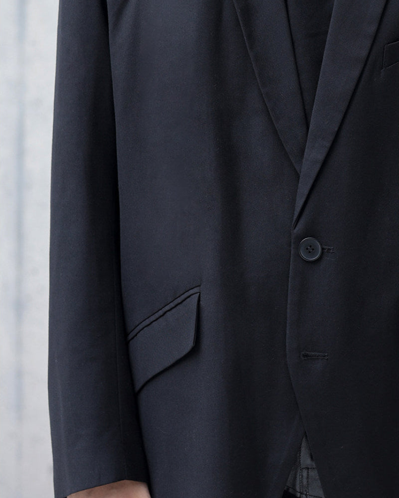 NICHE PADDED SHOULDER ZIP BLAZER