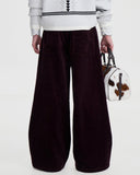 CORDUROY STRAIGHT LEG PANTS