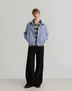 XEQUATION PLAID CRINKLE SHIRT JACKET