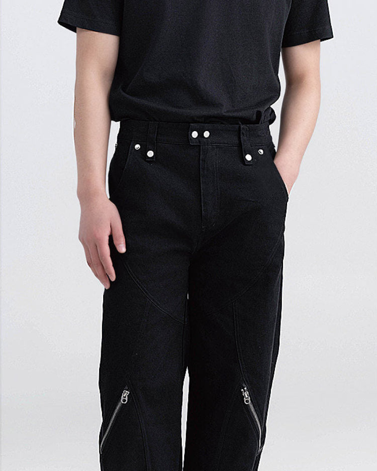 DECON ZIP FLARE PANTS