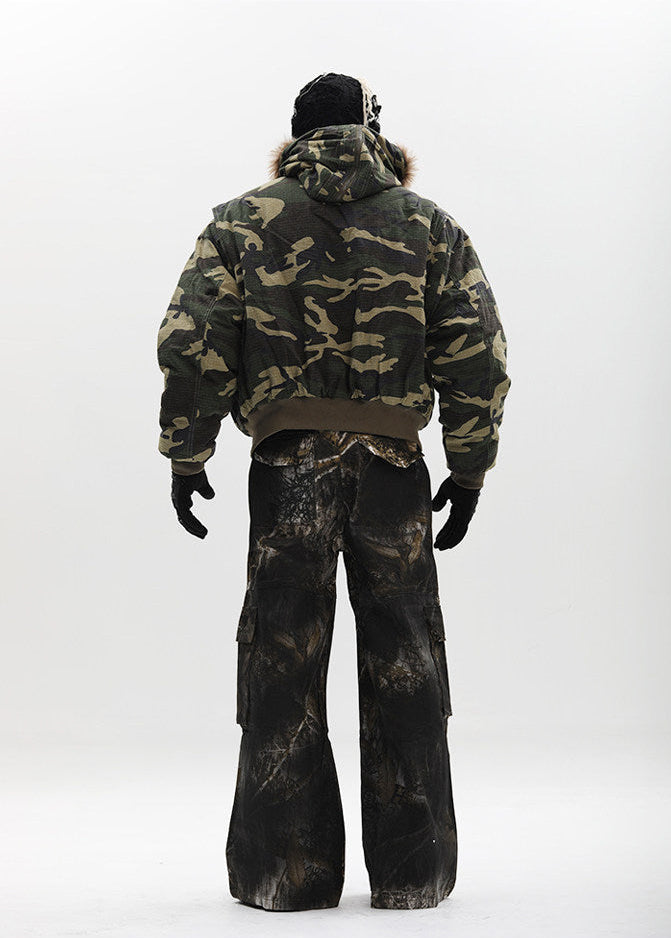 OFF/SC CAMO BOMBER JACKET