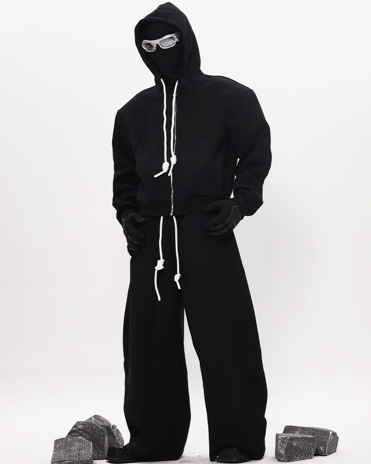 WIDE LEG ARC SWEAT PANTS