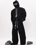 WIDE LEG ARC SWEAT PANTS