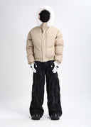 XCULTURE CROP FLEECE COAT