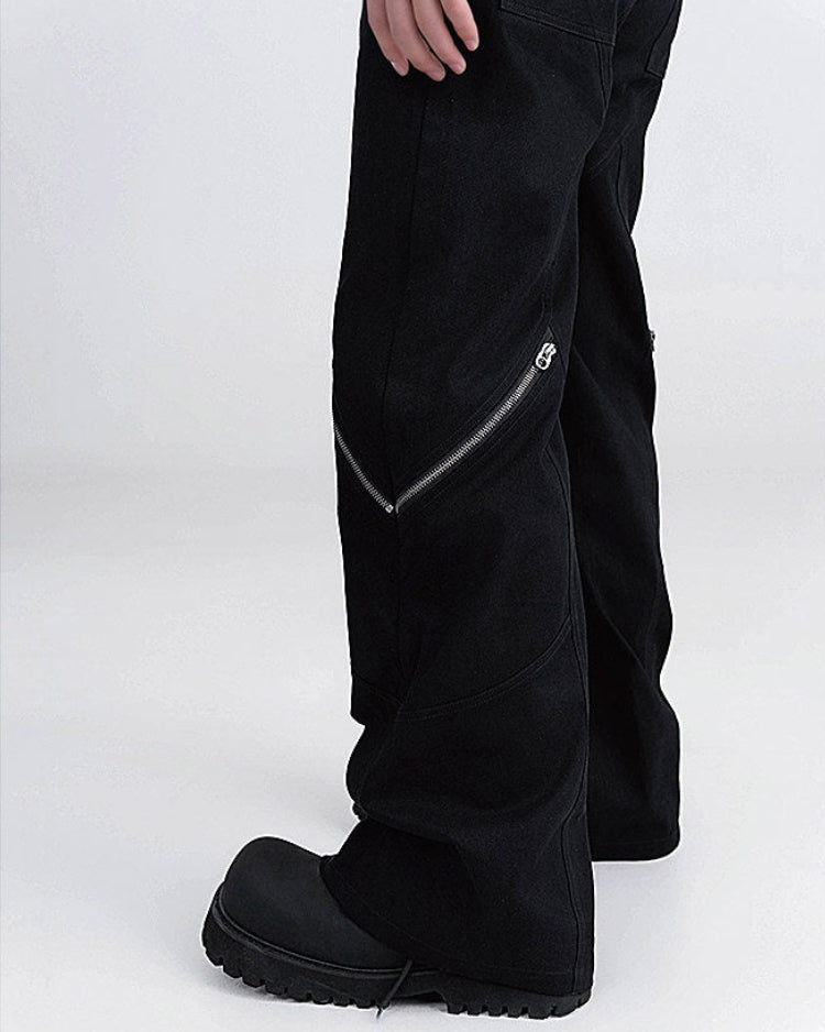 DECON ZIP FLARE PANTS