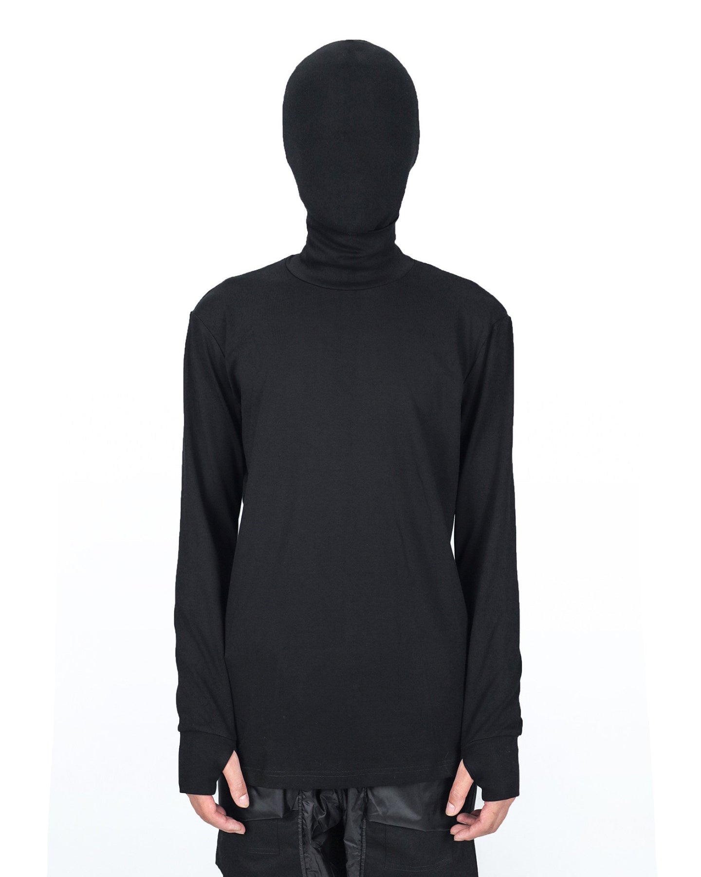 HIGH NECK THUMB HOLE DARK BASE LAYER