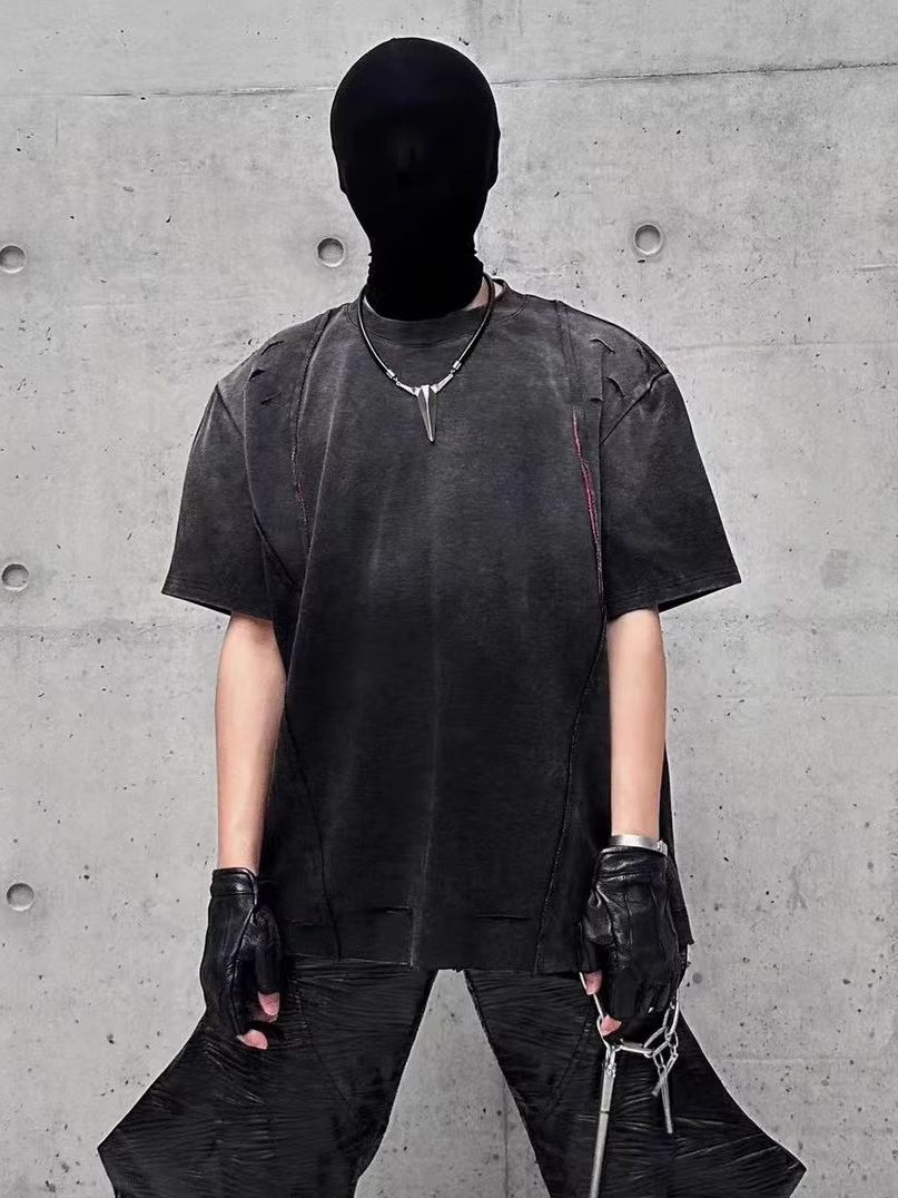 25SS SSIN7 DISTRESSED SCRATCHED SUMMER TEE