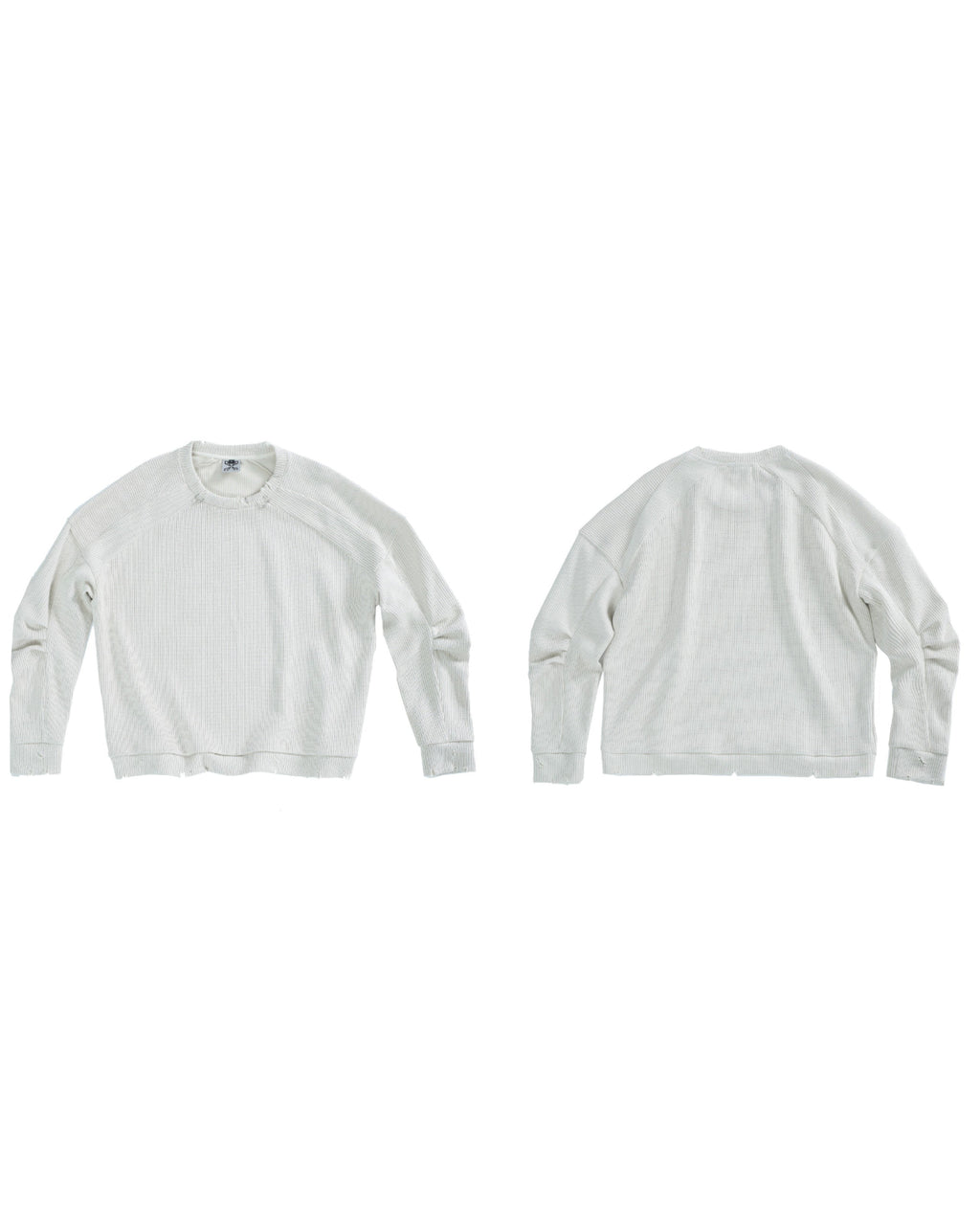 XEQUATION 26SS DISTRESSED CREWNECK