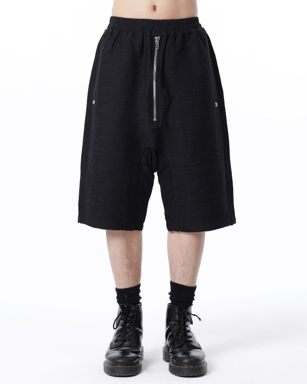 ZIPPER DETAIL HAREM SHORTS