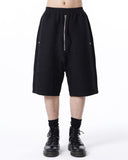 ZIPPER DETAIL HAREM SHORTS