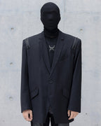 NICHE PADDED SHOULDER ZIP BLAZER