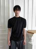 OFF/SC ICE SILK WAVED PLEATED AVANT-GARDE TEE