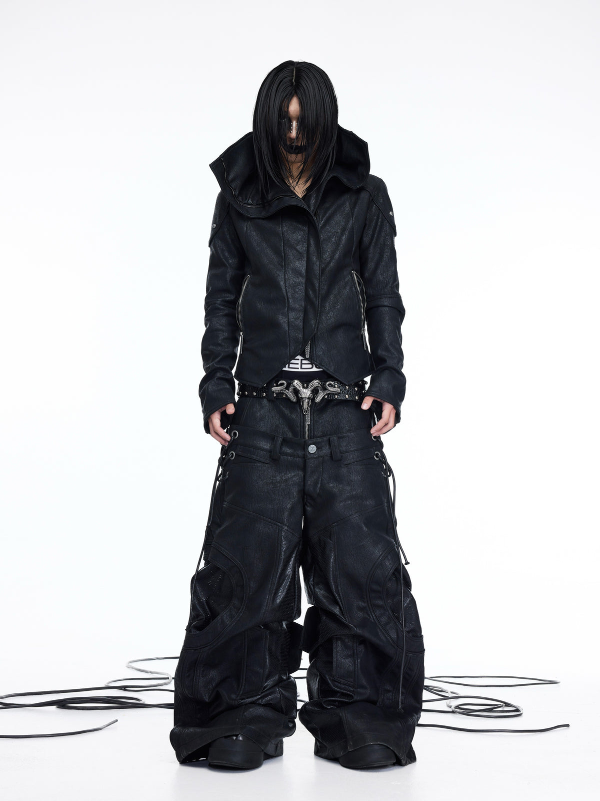 OFF AXIS LEATHER JACKET