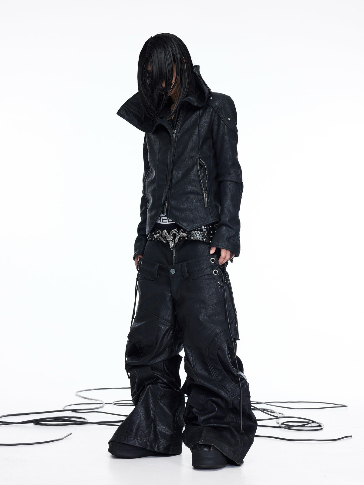 OFF AXIS LEATHER JACKET