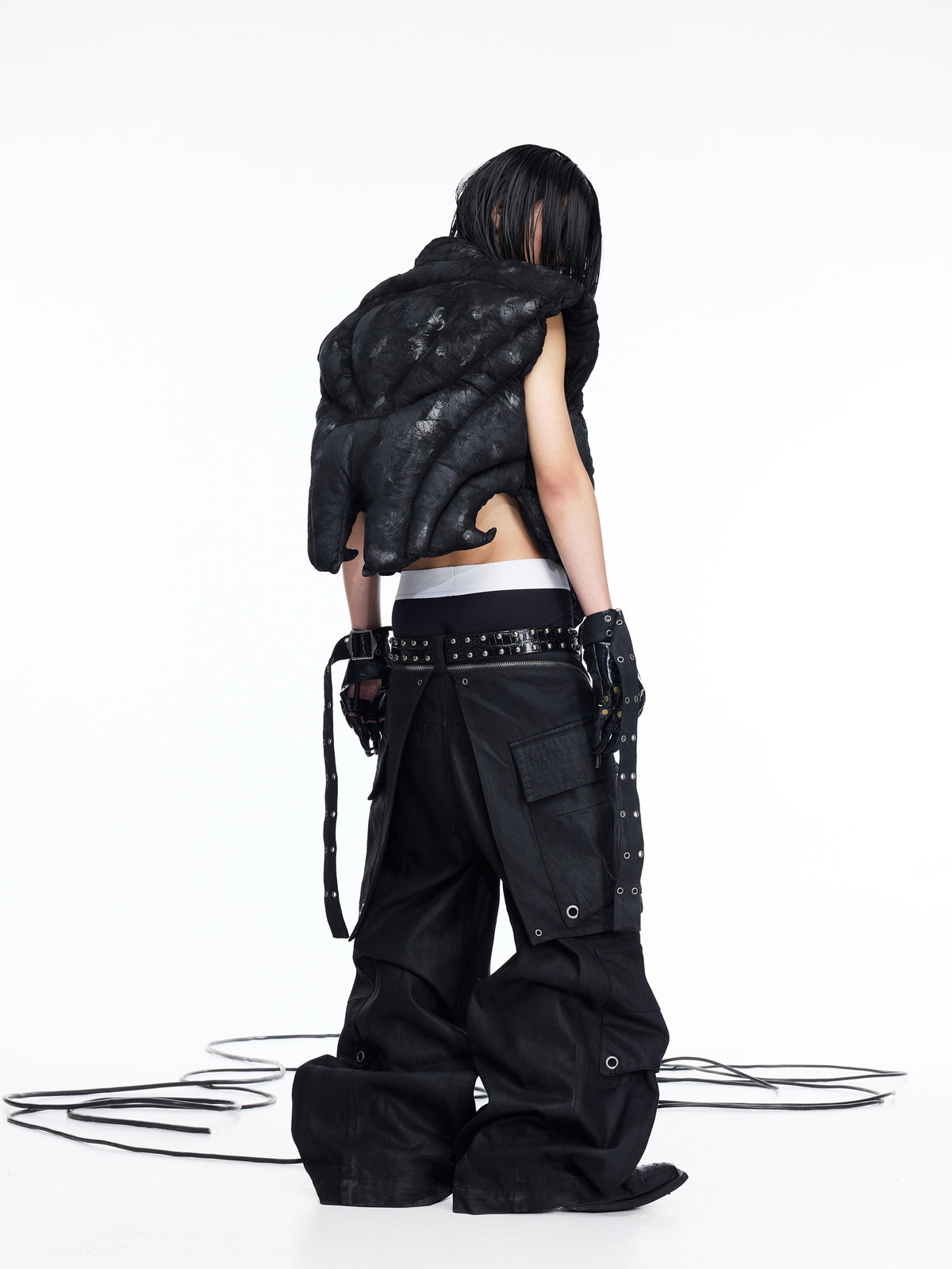 ALTER EGO WAXED CARGO JEANS