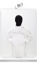 AVANT-GARDE PIN DETAIL ZIP HOODIE