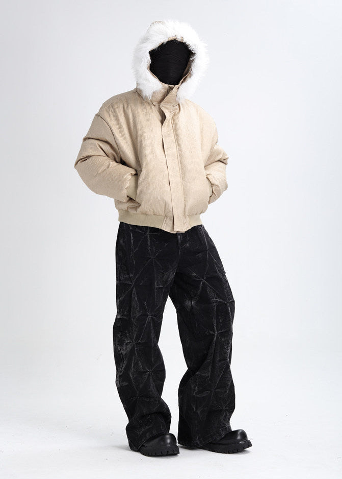 XCULTURE CROP FLEECE COAT