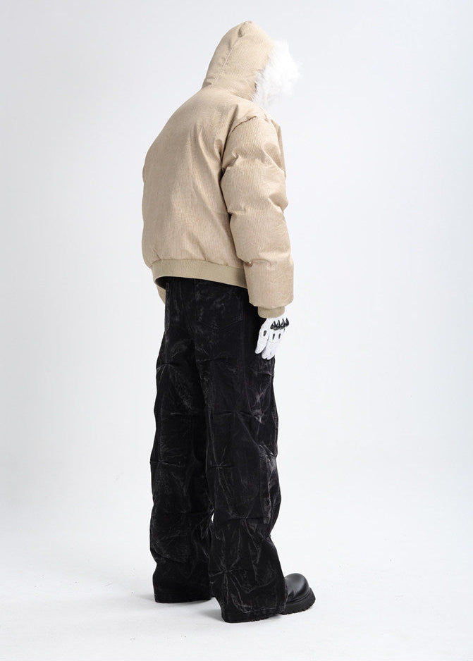 XCULTURE CROP FLEECE COAT