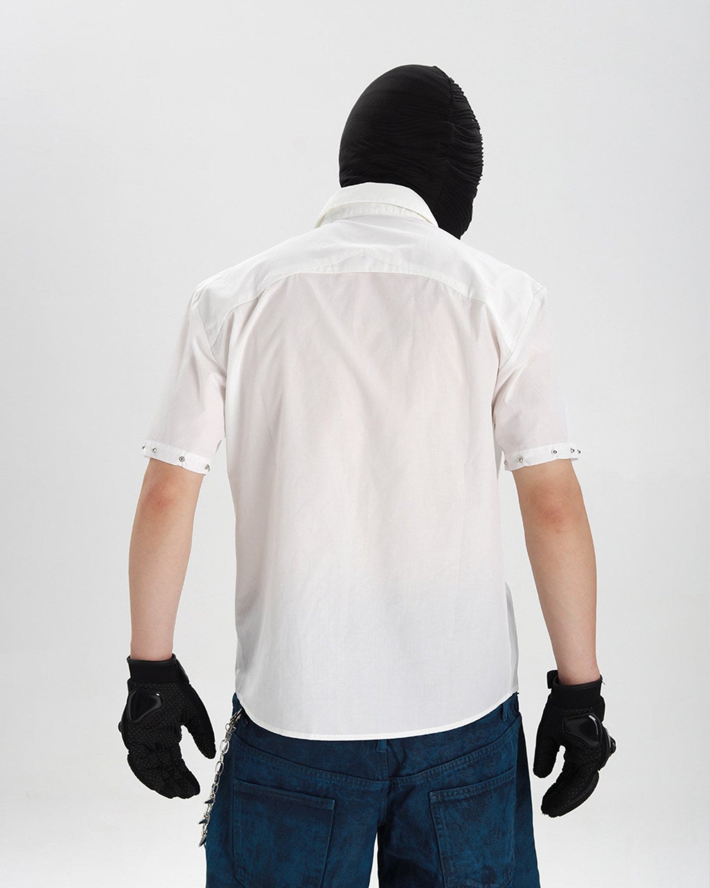 DECONSTRUCTED RIVET DETAIL SHIRT