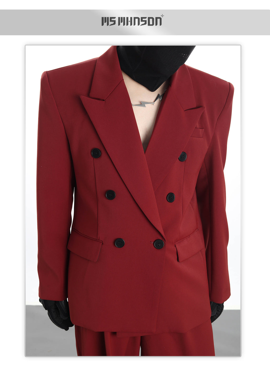 XCULTURE LUXURY RED ELEGANT BLAZER