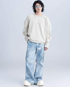 XEQUATION 26SS DISTRESSED CREWNECK