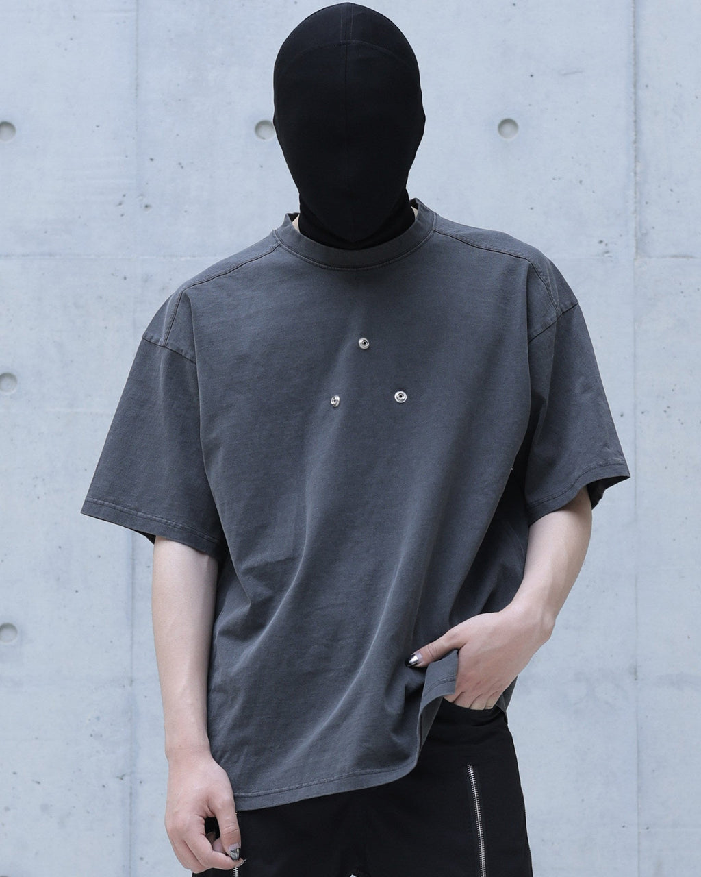 CROSS CUT HEAVY COTTON TEE