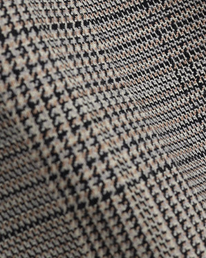 PLAID WIDE LEG TROUSERS