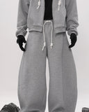 WIDE LEG ARC SWEAT PANTS