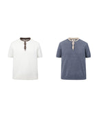 SCRIPT-X HENLEY POLO TEE