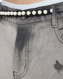 VINTAGE DISTRESSED WIDE JEANS