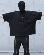 BOXYFIT HEAVY COTTON METAL BUTTON TEE