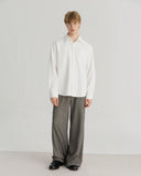 XEQUATION BLACK WHITE TEXTURED SHIRT