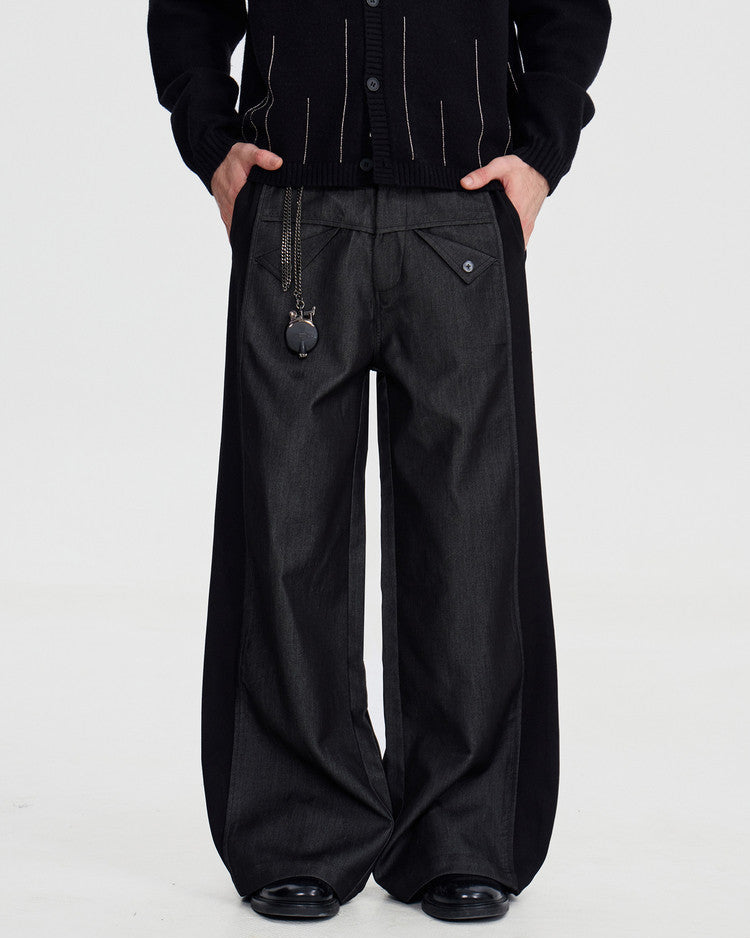 WOOL DECON STRUCTED PANTS