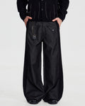 WOOL DECON STRUCTED PANTS