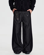 WOOL DECON STRUCTED PANTS