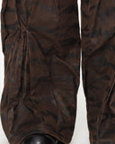 CAMO PLEATED WIDE PANTS