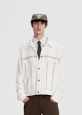 SCRIPT-X PATCH COLOR BLOCK JACKET