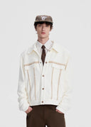 SCRIPT-X PATCH COLOR BLOCK JACKET