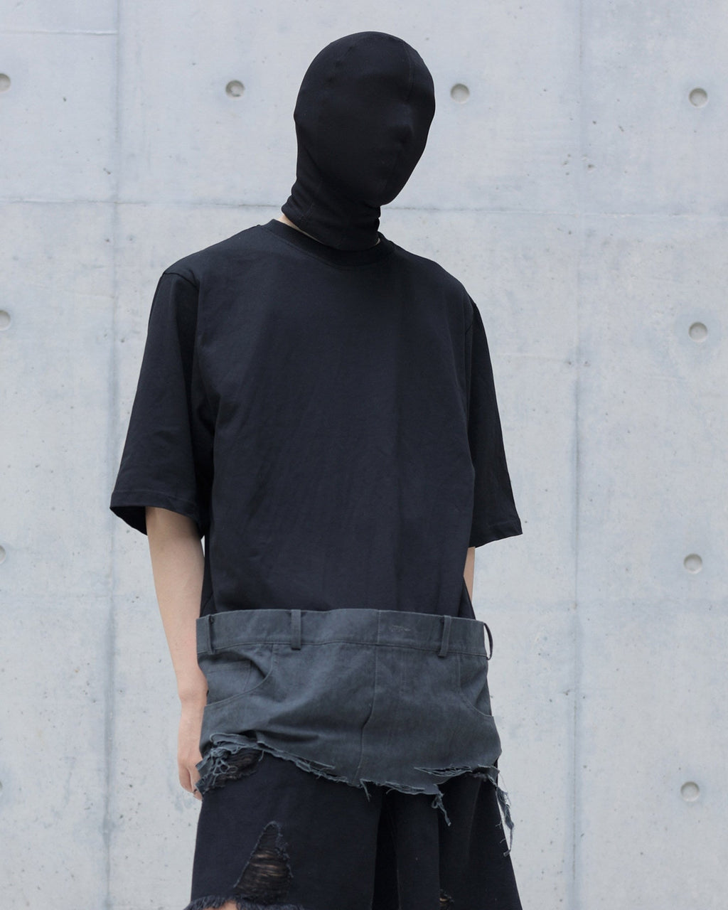 DECONSTRUCTED SPLICED DISTRESSED TEE