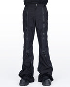ZIPPER PARACHUTE FLARE PANTS